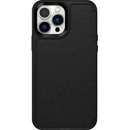 OtterBox Strada Carrying Case (Wallet) Apple iPhone 13 Pro Max, iPhone 12 Pro Max Smartphone - Shadow Black