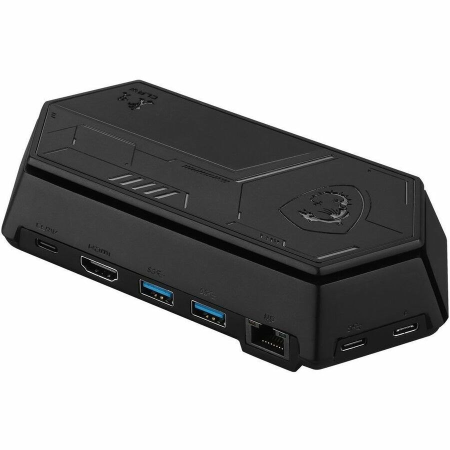 MSI Nest USB Type C Docking Station for TV/Monitor/Keyboard/Gaming Console/Mouse/Controller/Flash Drive - Charging Capability - Black