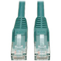 Eaton Tripp Lite Series Cat6 Gigabit Snagless Molded (UTP) Ethernet Cable (RJ45 M/M), PoE, Green, 12 ft. (3.66 m)