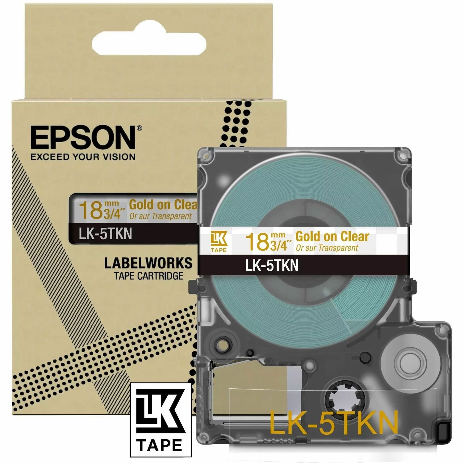 Epson LK-5TKN Label Tape