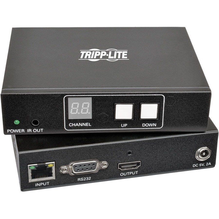 Tripp Lite by Eaton DVI/HDMI over IP Gigabit LAN Ethernet Extender Kit, RS-232 Serial and IR Control, 1080p 60 Hz, 328 ft. (100 m), TAA