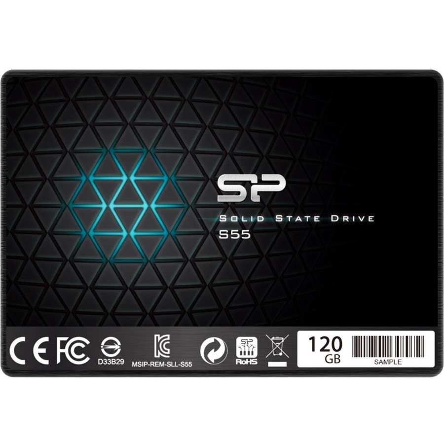 Silicon Power S55 120 GB Solid State Drive - 2.5" Internal - SATA (SATA/600) - Black