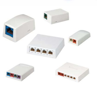 Panduit Mini-Com 4 Socket Network Surface Mounting Box