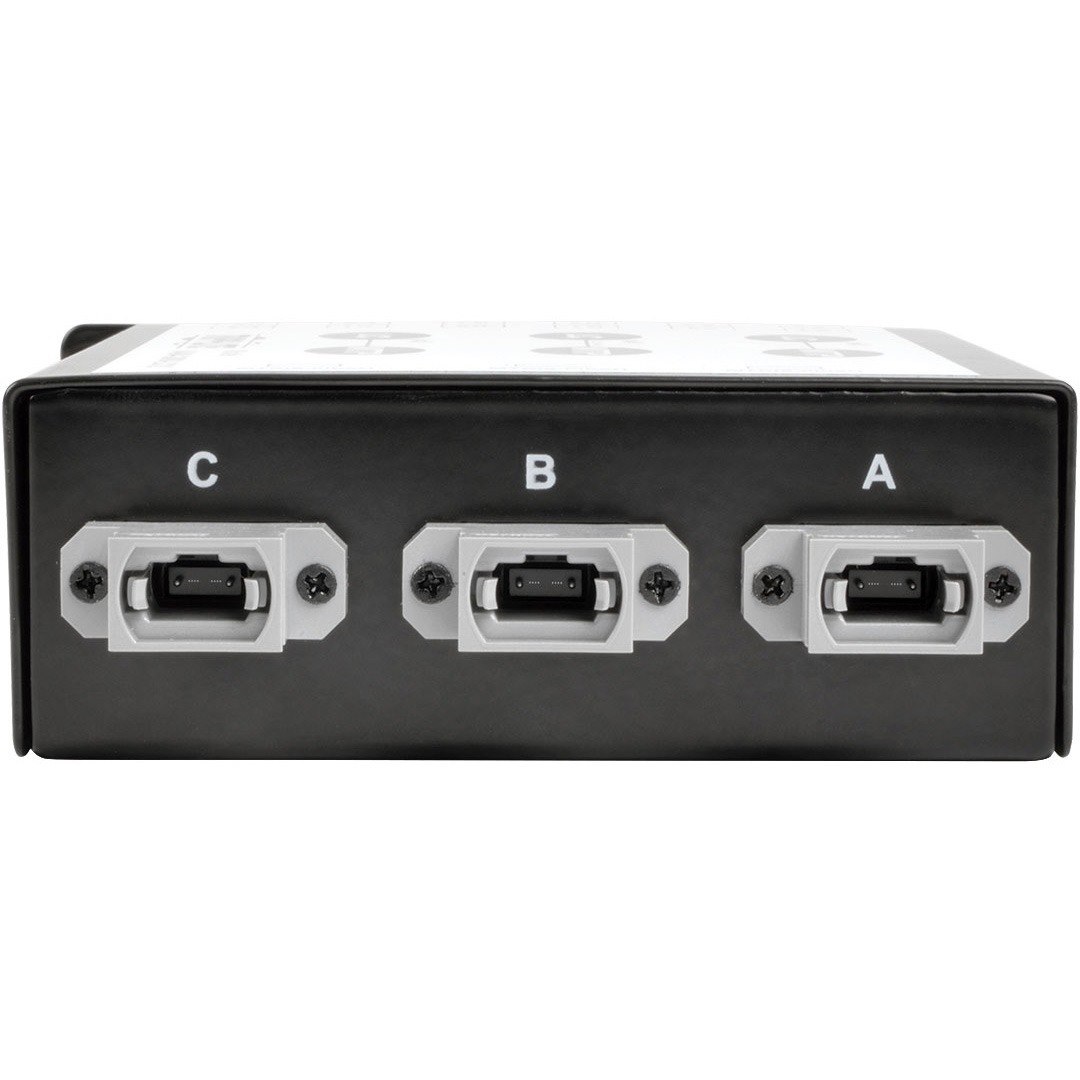 Eaton Tripp Lite Series 40/100Gb Breakout Cassette, 40Gb to 4 x 10Gb, 100Gb to 4 x 25Gb, (x3) 8-Fiber MTP/MPO to (x12) LC Duplex, Type-B Polarity