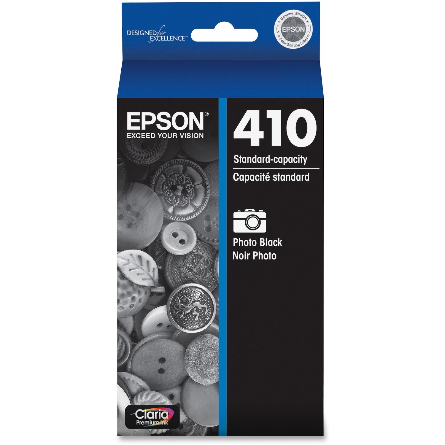 Epson DURABrite Ultra 410 Original Standard Yield Inkjet Ink Cartridge - Photo Black - 1 Each