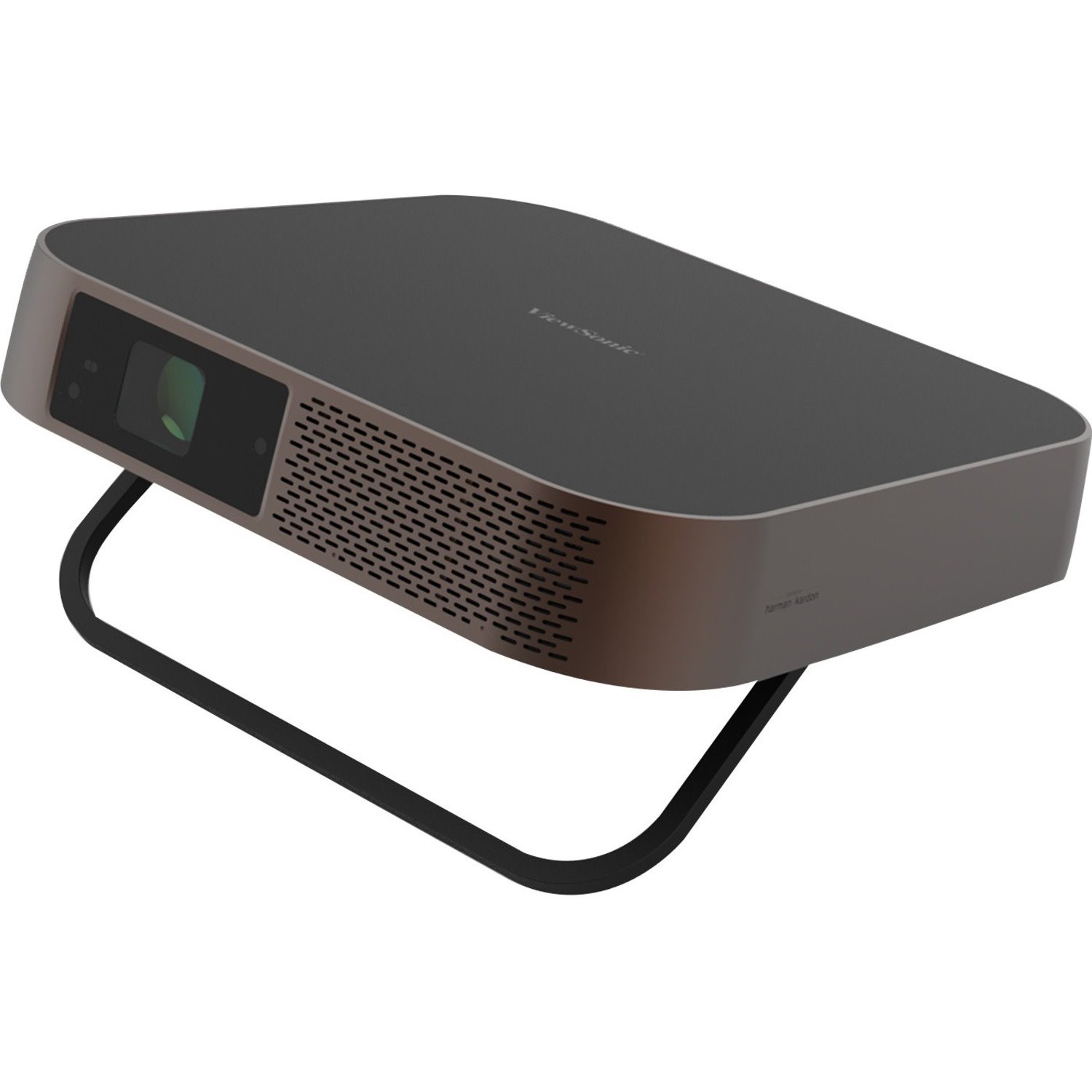 ViewSonic M2 1080p Portable Projector with 500 ANSI Lumens, H/V Keystone, Auto Focus, Harman Kardon Bluetooth Speakers, HDMI, USB C, 12GB Storage, Stream Netflix with Dongle