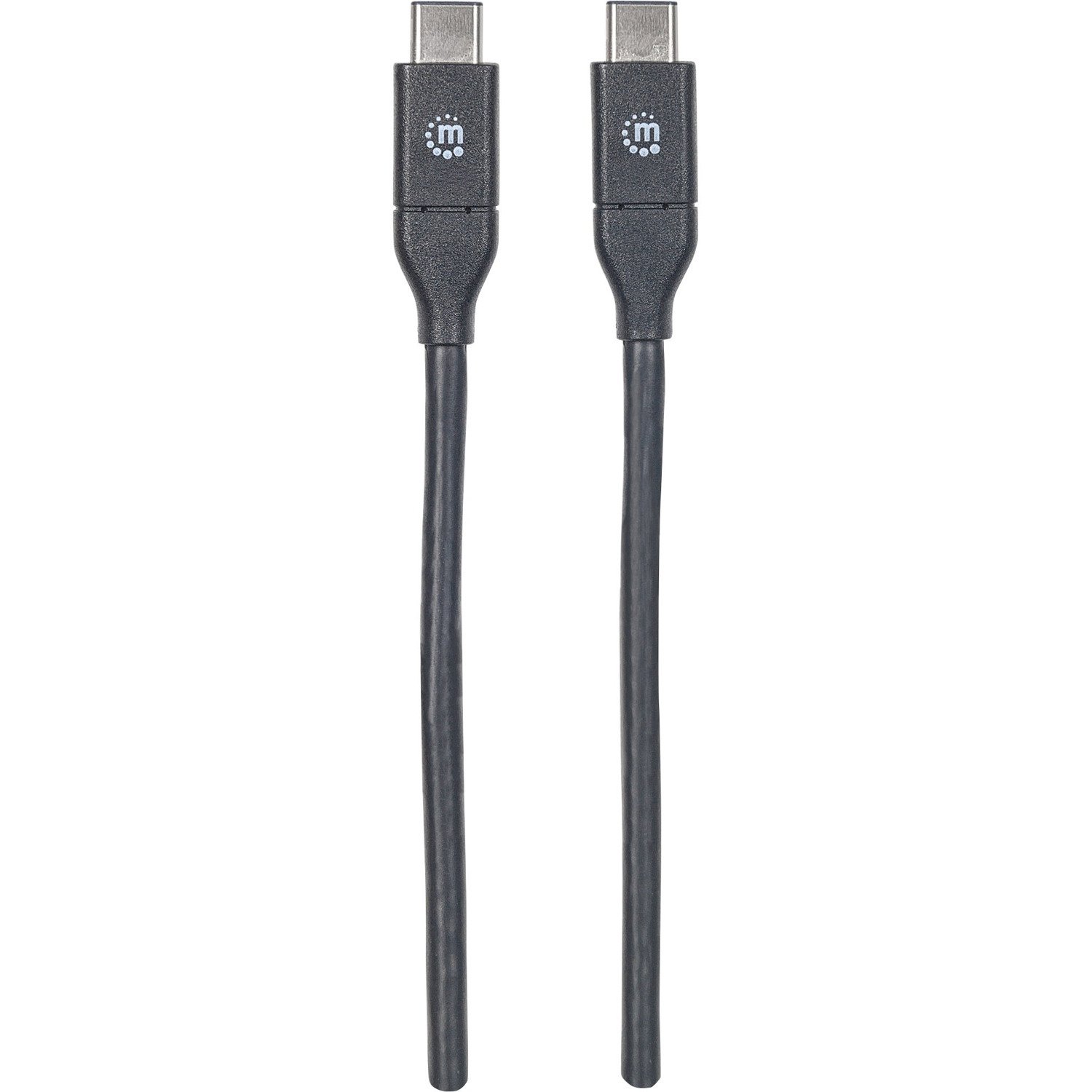 Manhattan SuperSpeed+ USB 3.1 Gen2 type-C Male to Type-C Male Device Cable, 10 Gbps, 3 ft, Black