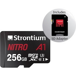 Strontium NITRO 256 GB Class 10/UHS-I (U3) microSDXC - 1 Pack