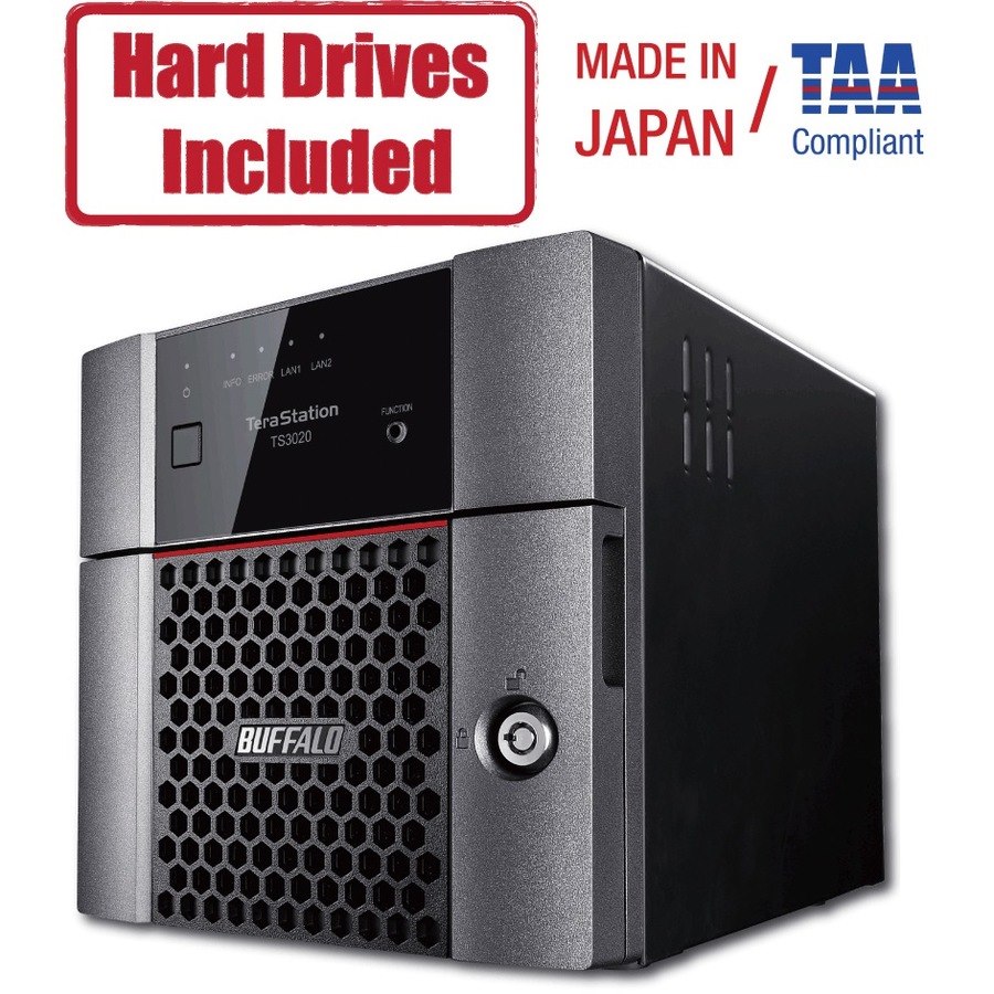 Buffalo TeraStation 3210DN Desktop 4 TB NAS Hard Drives Included