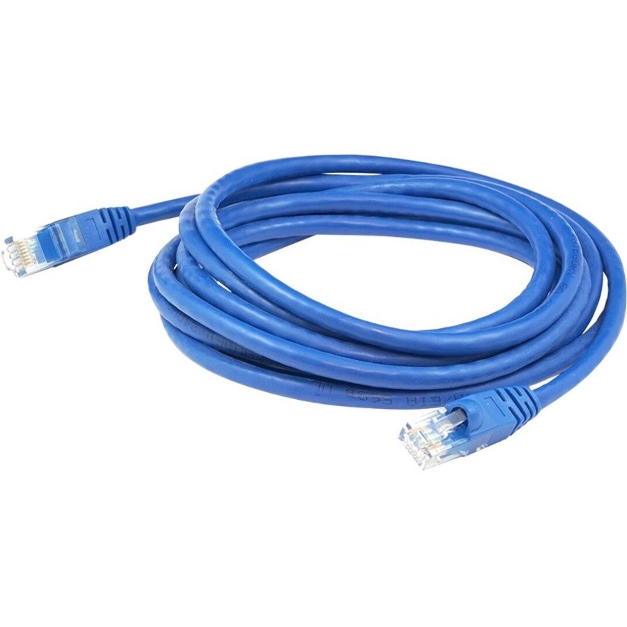 AddOn 35ft RJ-45 (Male) to RJ-45 (Male) Straight Blue Cat6A UTP PVC Copper Patch Cable