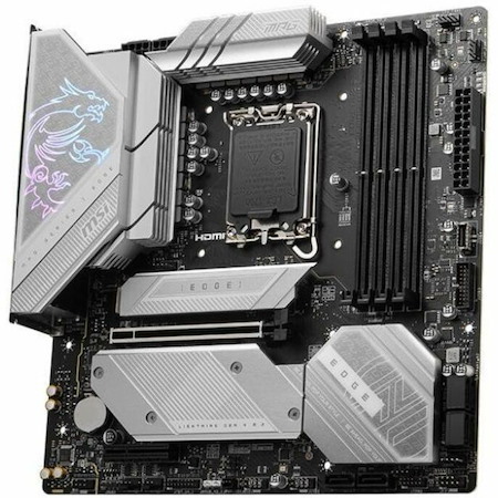 MSI MPG MPG B760M EDGE TI WIFI Gaming Desktop Motherboard - Intel B760 Chipset - Socket LGA-1700 - Micro ATX