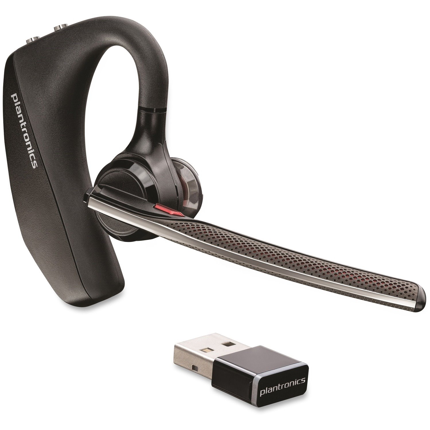 Plantronics Voyager Wireless Behind-the-ear Mono Earset - Black, Chrome