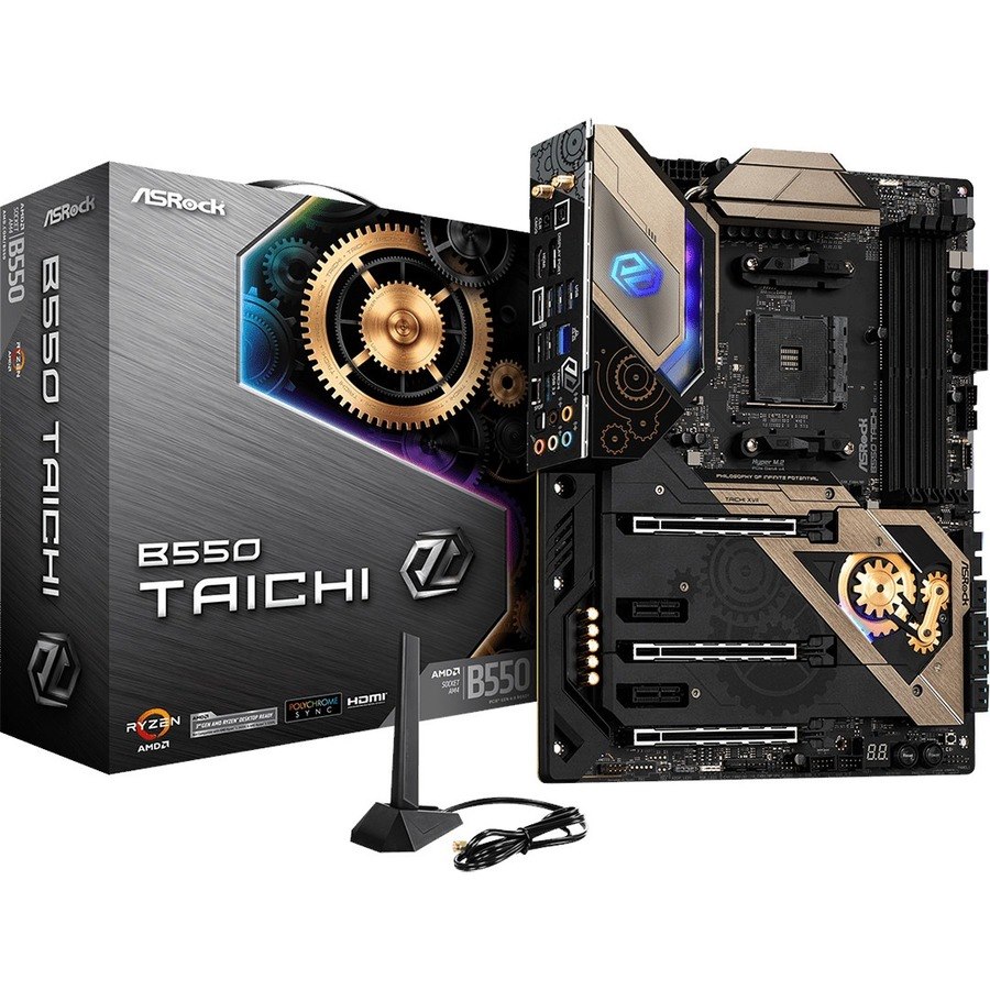 ASRock B550 Taichi Desktop Motherboard - AMD B550 Chipset - Socket AM4 - ATX