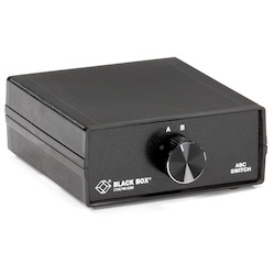 Black Box DB9 2-to-1 Manual Desktop Switch - MMF All Leads