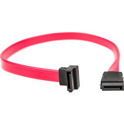 Rocstor Premium 18in SATA Serial ATA Cable - SATA - 18in - 1 x Female SATA - 1 x Female SATA - Red