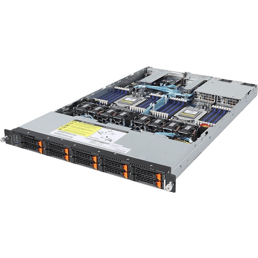 Gigabyte R181-Z92 Barebone System - 1U Rack-mountable - Socket SP3 - 2 x Processor Support