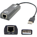 AddOn 5-Pack of USB 2.0 (A) Male to RJ-45 Female Gray & Black Adapters