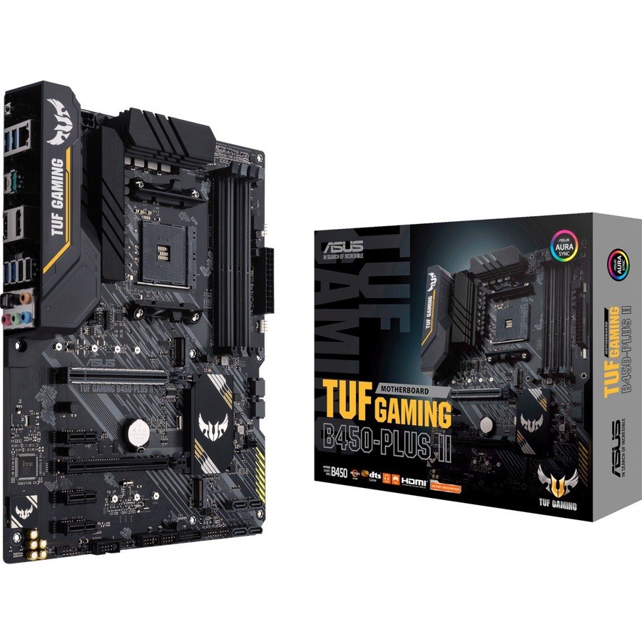 TUF GAMING B450-PLUS II Desktop Motherboard - AMD B450 Chipset - Socket AM4 - ATX
