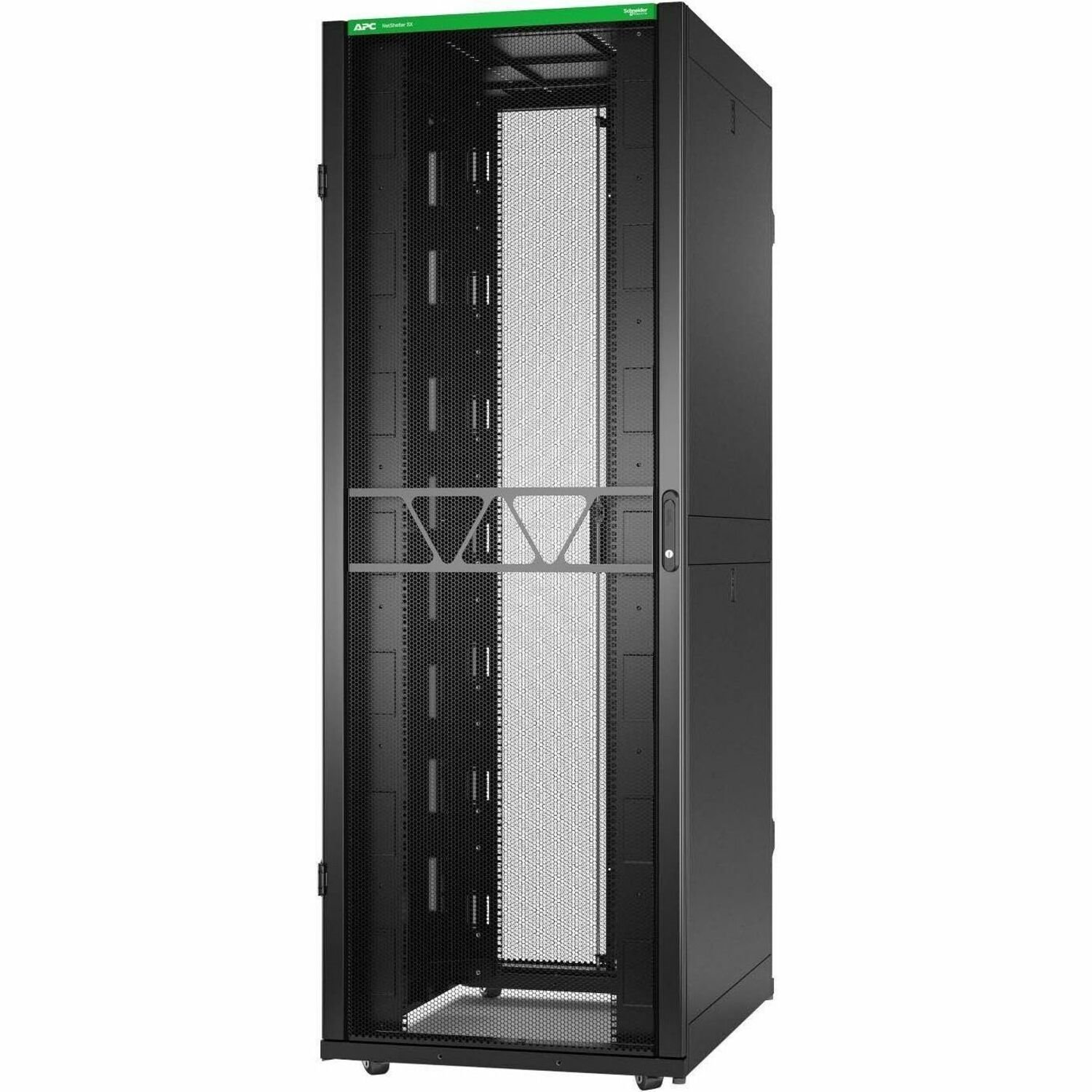 APC by Schneider Electric NetShelter SX Server Rack Gen 2, 48U, 2258H x 800W x 1070D mm,w/ Side,Black