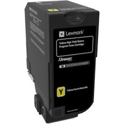 Lexmark Original High Yield Laser Toner Cartridge - Yellow Pack