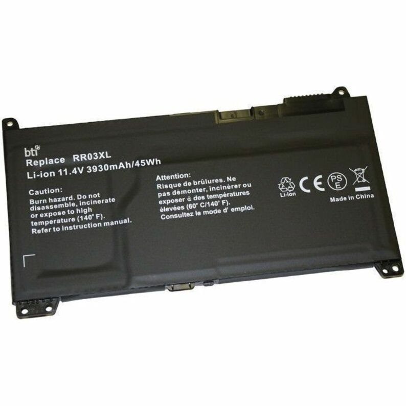 BTI 851610-855-BTI 11.4V 48WHR LI-ION BATTERY 851477-421, RR03XL, 851610-850, 851610-855, RR03048XL-PR PROBOOK 470 G5, 455 G5, 455 G4, 450 G5, 450 G4, 440 G5, 440 G4, 430 G5, 430 G4, MT21, MT20