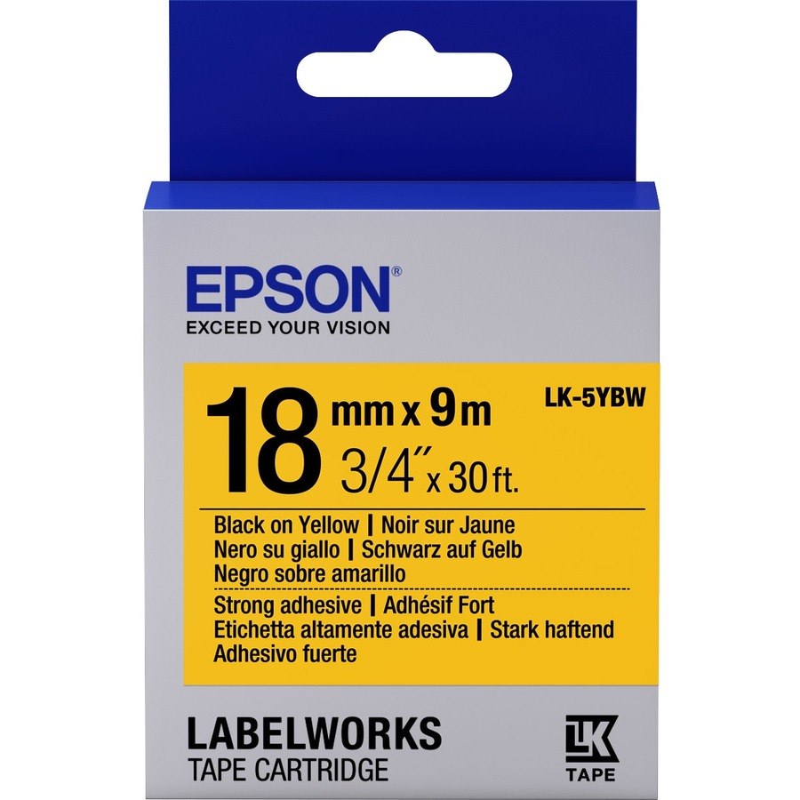Epson LabelWorks LK-5YBW Label Tape
