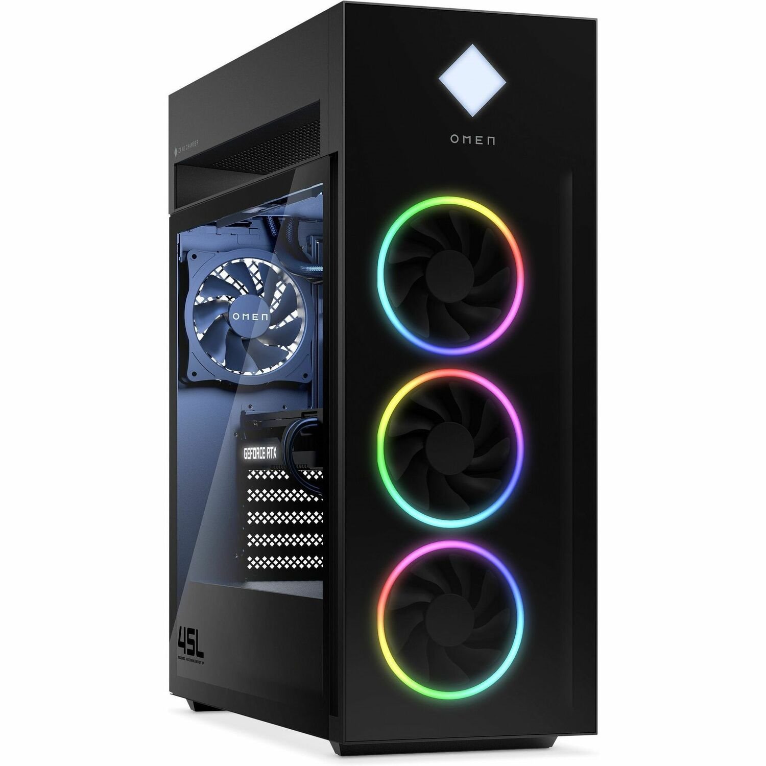 OMEN GT22-1000i GT22-1050 Gaming Desktop Computer - Intel Core i7 13th Gen i7-13700KF - 16 GB - 1 TB SSD - Black, Dark Chrome