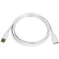Monoprice 6ft USB 2.0 A Male to A Female Extension 28/24AWG Cable (Gold Plated) - WHITE