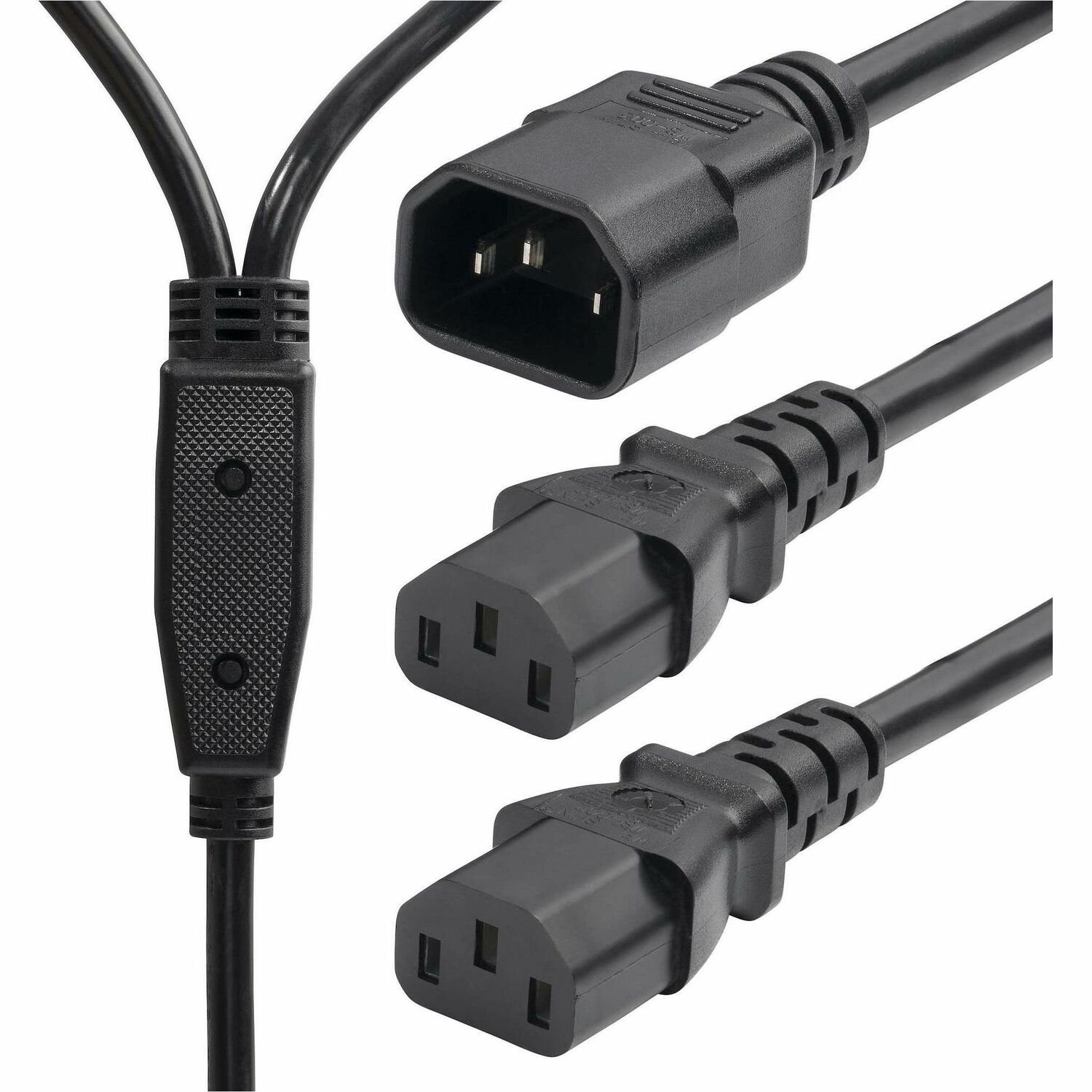 StarTech.com 6ft (1.8m) Power Cord Splitter, IEC 60320 C14 to 2x C13 AC Power Cable, 10A 250V, 18AWG, UL Listed