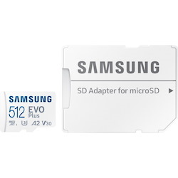 Samsung EVO Plus 512 GB Class 10/UHS-I (U3) V30 microSDXC