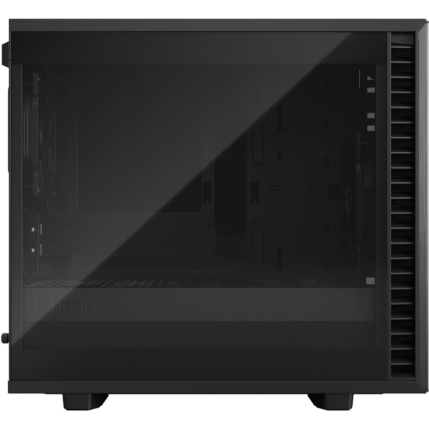 Fractal Design Define 7 Nano Computer Case - Mini DTX, Mini ITX Motherboard Supported - Tower - Steel, Brushed Aluminium - Black