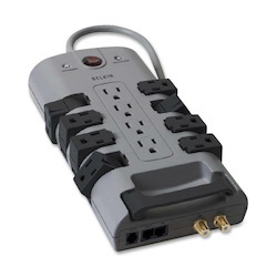 Belkin 12-Outlet Pivot-Plug Surge Protectors - 8 foot Cable - 4320 Joules