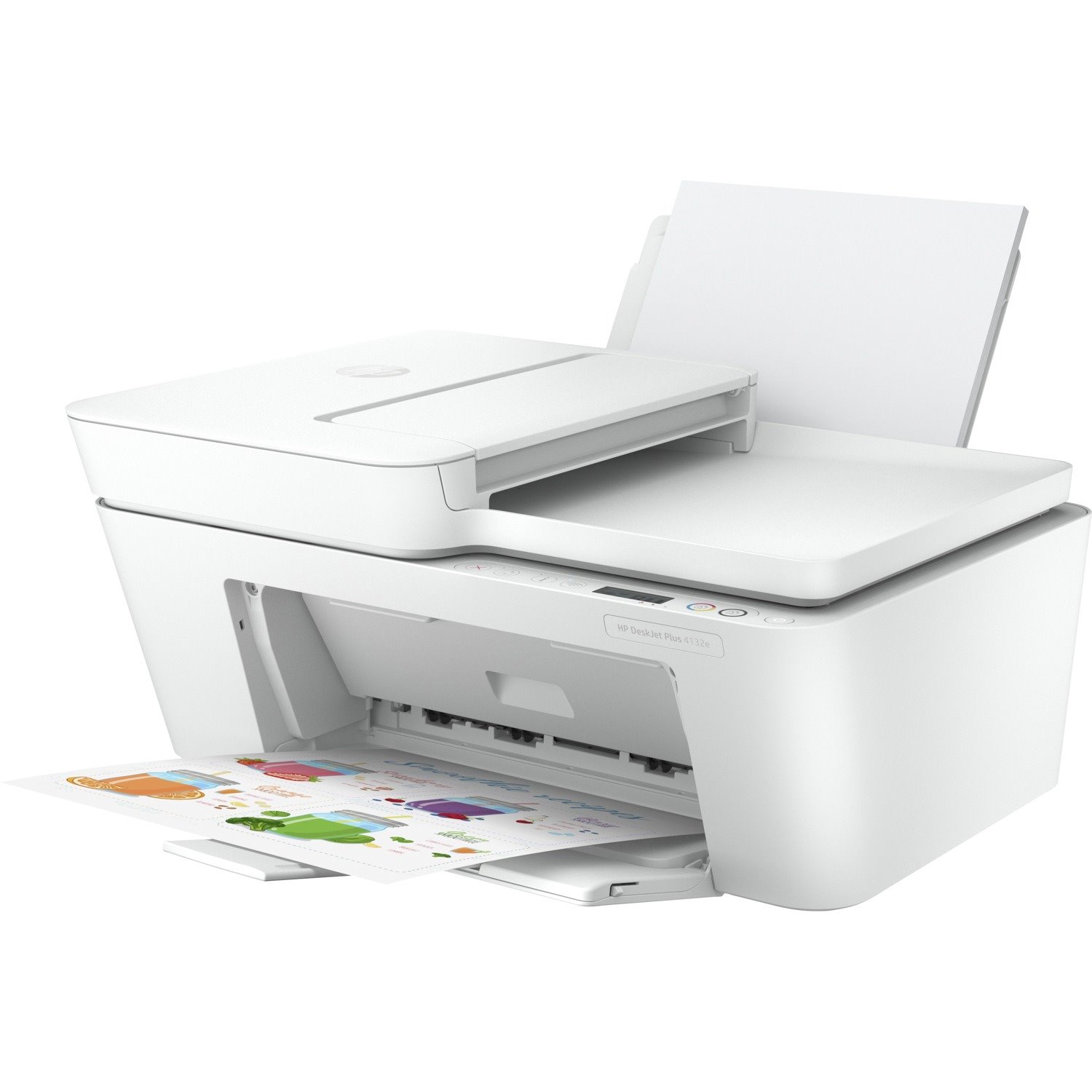 HP Deskjet 4132e Wireless Inkjet Multifunction Printer - Color - White