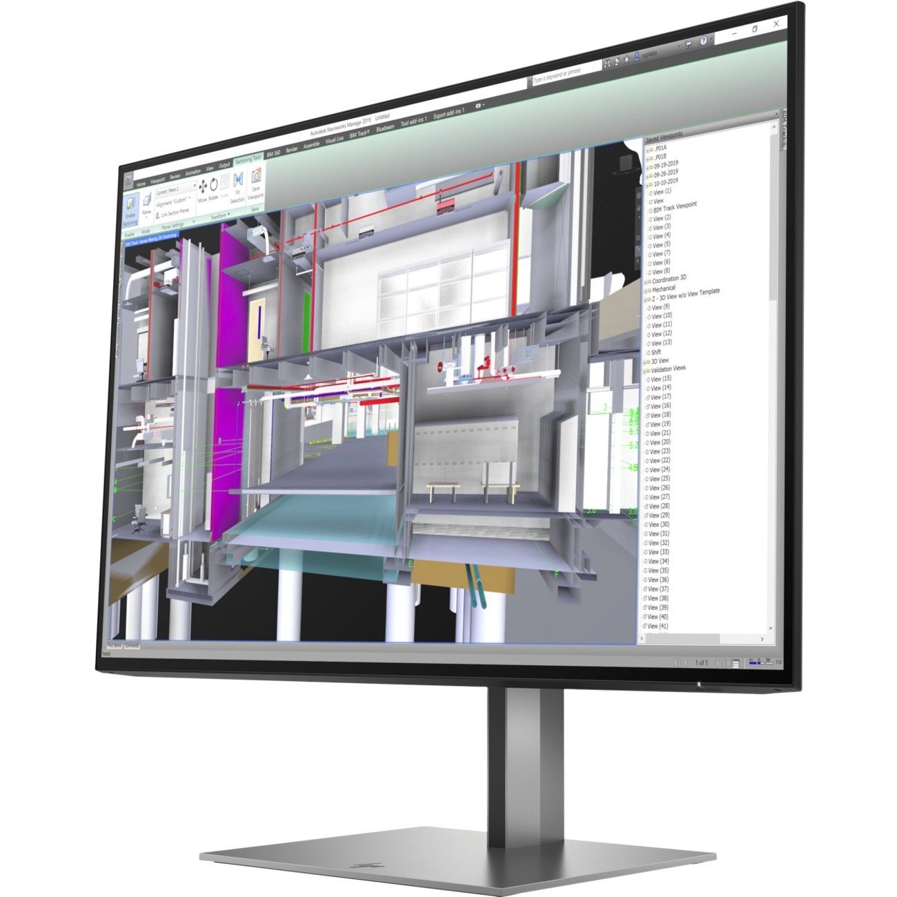 HP Z24u G3 24" Class WUXGA LCD Monitor - 16:10 - Turbo Silver