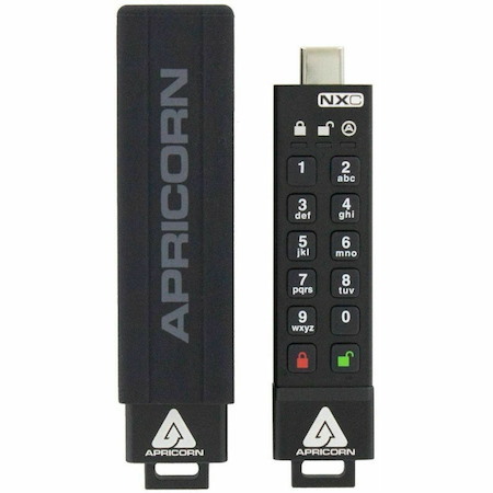 Apricorn Aegis Secure Key 3NXC 256GB USB 3.2 Type C Flash Drive