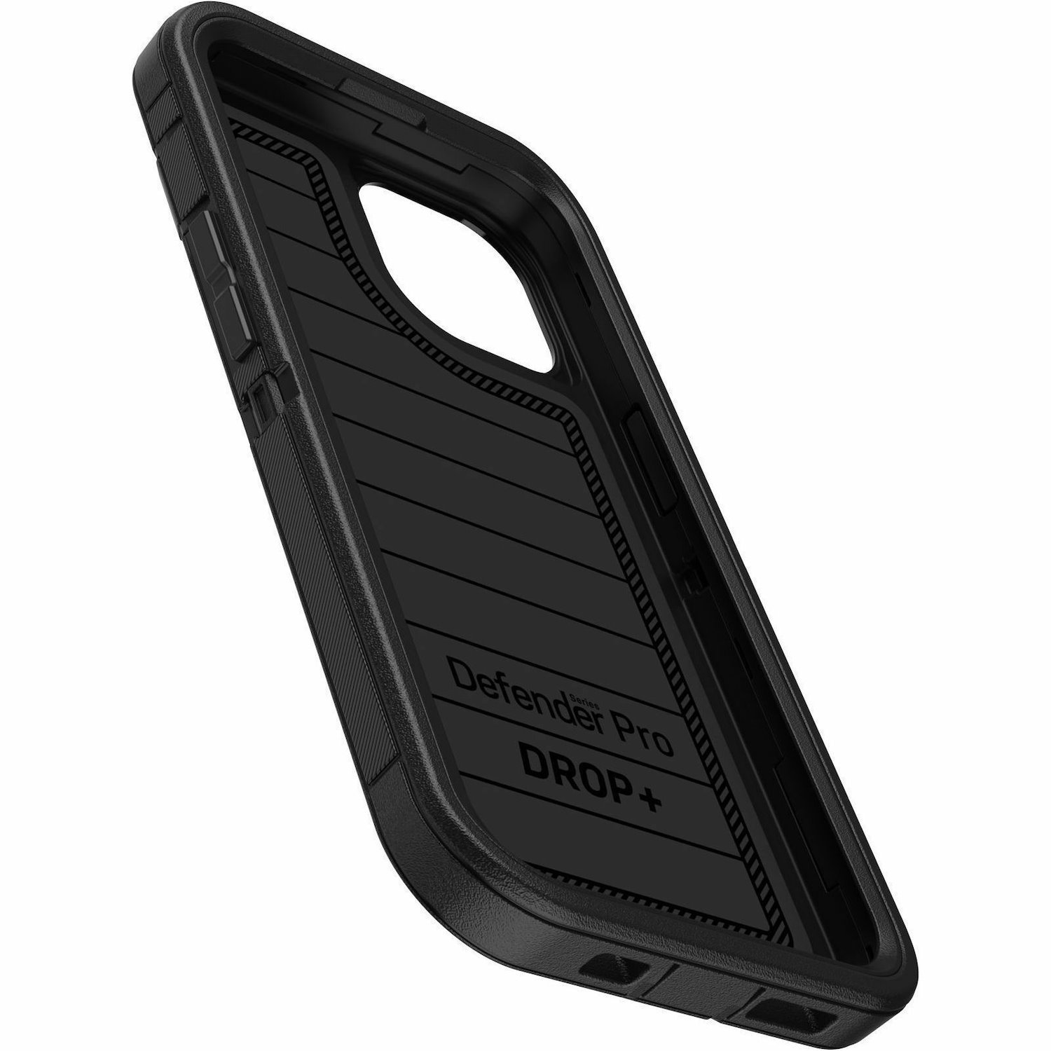 OtterBox Defender Series Pro Rugged Carrying Case (Holster) Apple iPhone 15, iPhone 14, iPhone 13 Smartphone - Black