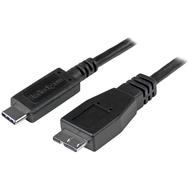 StarTech.com USB C to Micro USB Cable - 3 ft / 1m - USB 3.1 - 10Gbps - Micro USB Cord - USB Type C to Micro USB Cable
