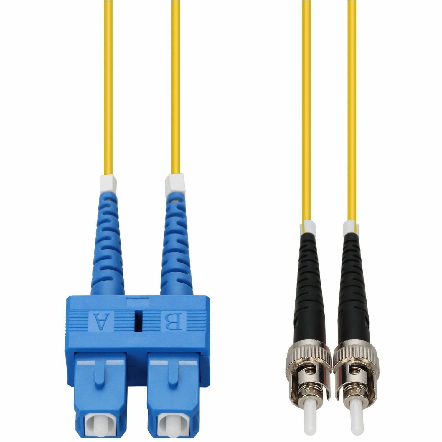 AddOn 85m SC to ST Yellow OS2 Duplex OFNP (Plenum-Rated) SMF Fiber Patch Cable