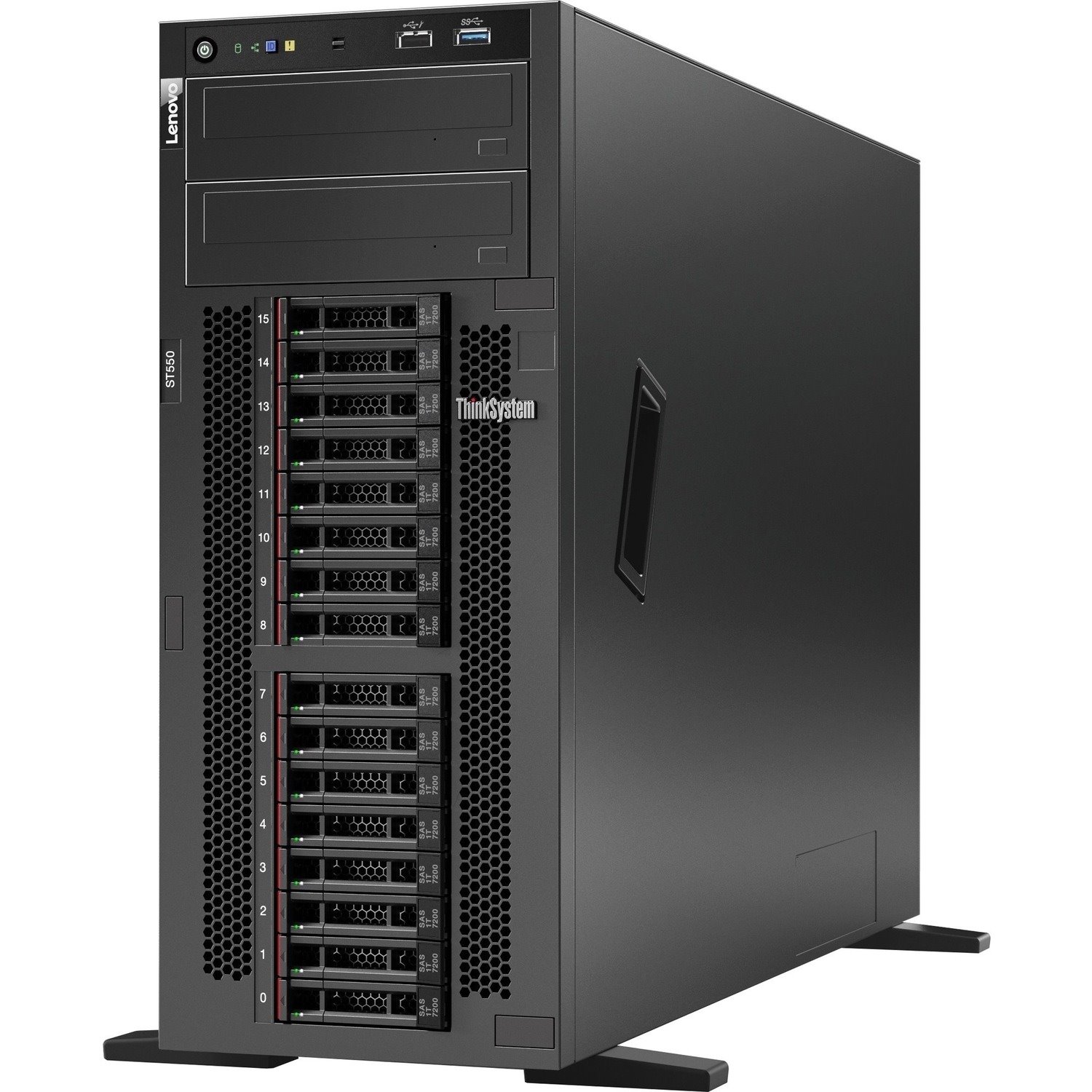 Lenovo ThinkSystem ST550 7X10A0E3EA 4U Tower Server - 1 x Intel Xeon Silver 4208 2.10 GHz - 32 GB RAM - 12Gb/s SAS, Serial ATA/600 Controller