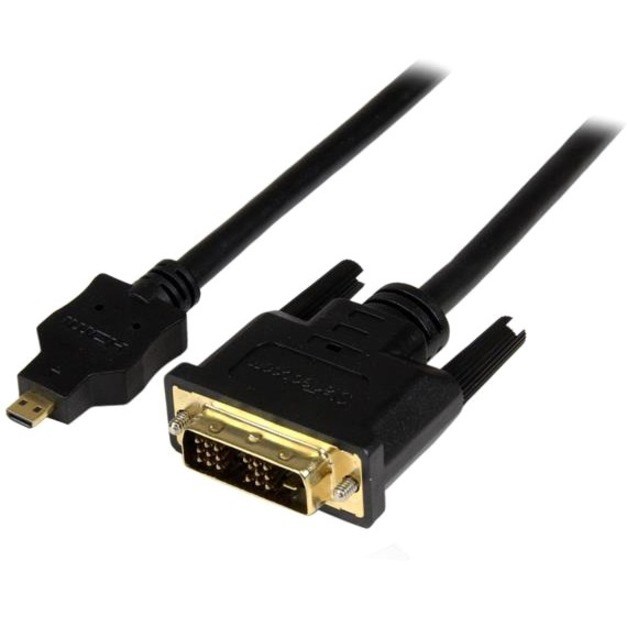 StarTech.com 6ft (2m) Micro HDMI to DVI Cable, Micro HDMI to DVI Adapter Cable, Micro HDMI Type-D to DVI-D Monitor/Display Converter Cord