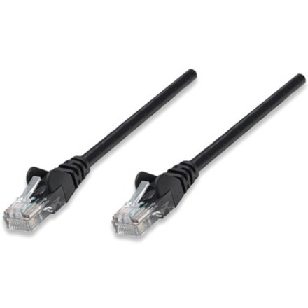 Network Patch Cable, Cat5e, 20m, Black, CCA, U/UTP, PVC, RJ45, Gold Plated Contacts, Snagless, Booted, Lifetime Warranty, Polybag