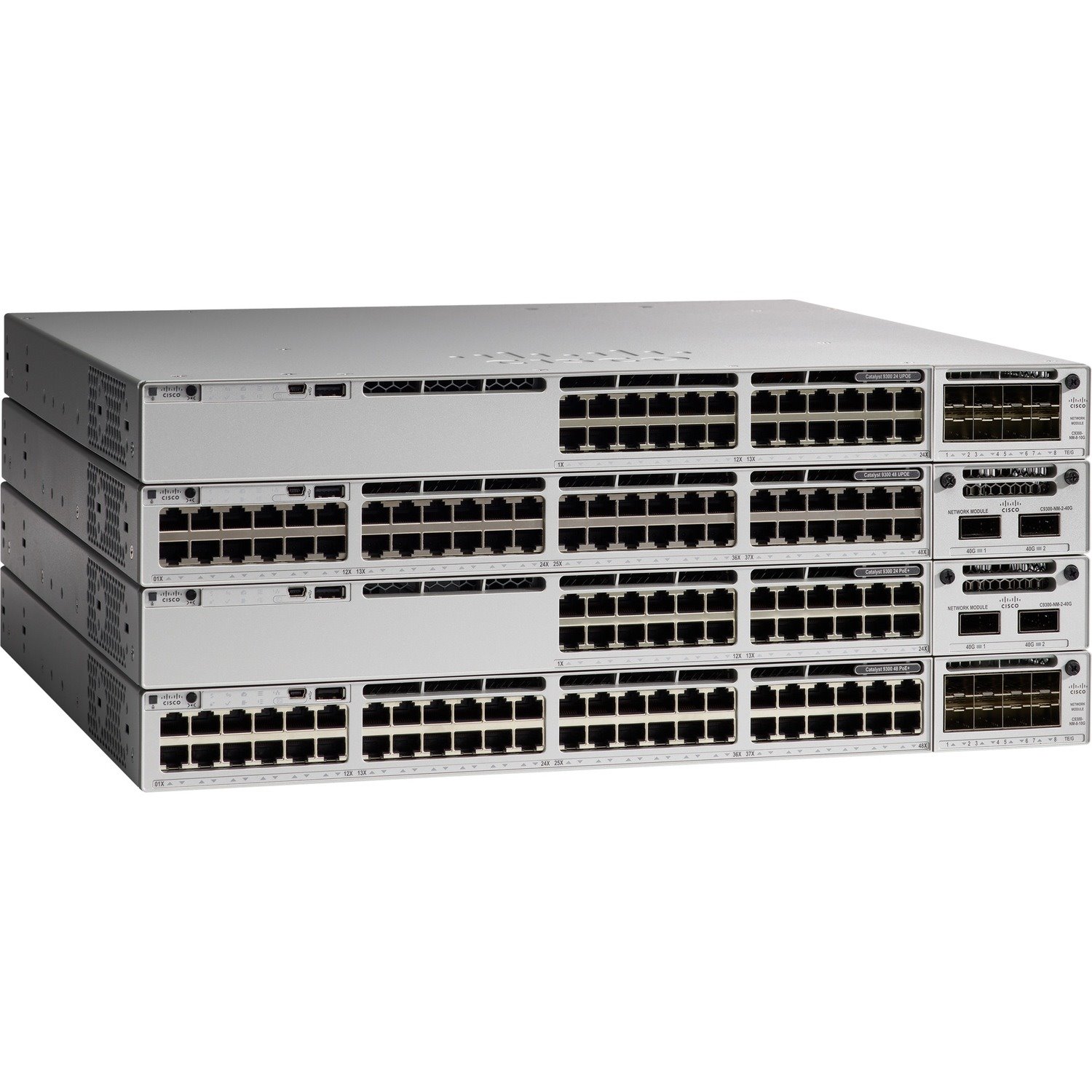 Cisco Catalyst 9300 C9300-24U 24 Ports Manageable Ethernet Switch - Gigabit Ethernet - Refurbished