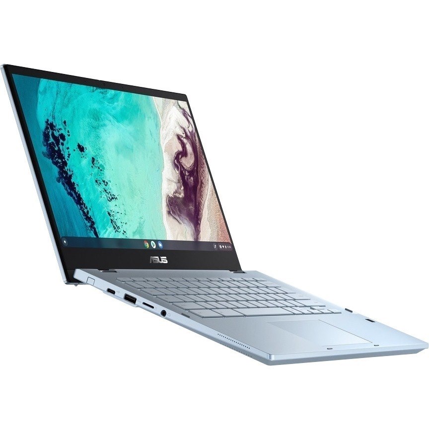 Asus Chromebook Flip CX3400 CX3400FMA-GE762T-S 14" Touchscreen Convertible Chromebook - Full HD - 1920 x 1080 - Intel Core i7 11th Gen i7-1160G7 Quad-core (4 Core) 2.10 GHz - 16 GB Total RAM - 16 GB On-board Memory - 512 GB SSD - AI Blue