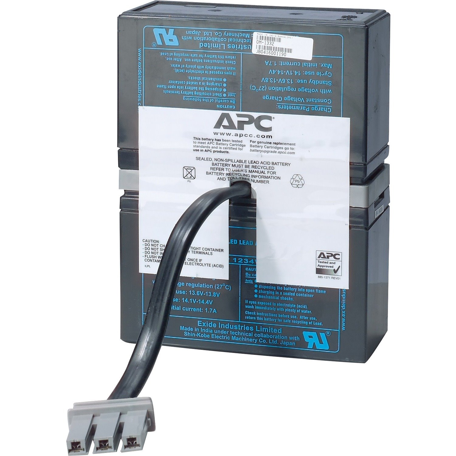 APC by Schneider Electric Replacement Battery Cartridge #33