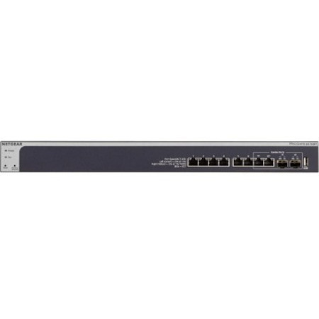 Netgear ProSafe XS708T 8 Ports Manageable Layer 3 Switch - 10 Gigabit Ethernet - 10GBase-X, 10GBase-T, 10GBase-SR, 1000Base-LX, 10GBase-LRM, 10GBase-LR