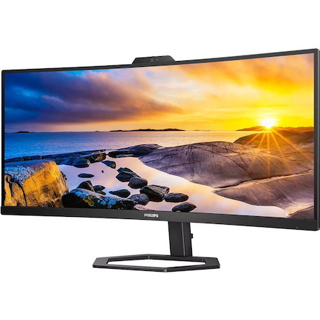 Philips 34E1C5600HE 34" Class Webcam UW-QHD Curved Screen Gaming LCD Monitor - 21:9