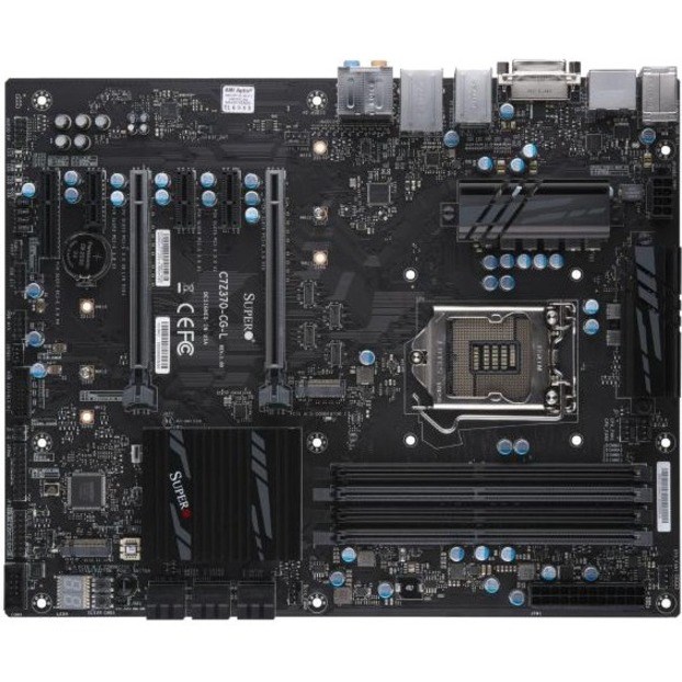 Supermicro C7Z370-CG-L Desktop Motherboard - Intel Z370 Chipset - Socket H4 LGA-1151 - ATX