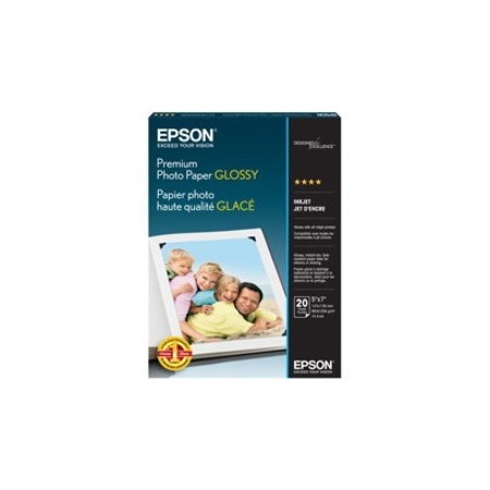 Epson 5" x 7" Premium Glossy Photo Paper - 20 Sheets (255gsm)