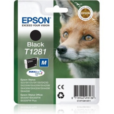 Epson DURABrite Ultra T1281 Inkjet Ink Cartridge - Black - 1 Pack