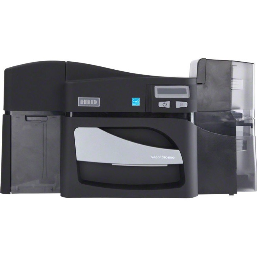 Fargo DTC4500E Double Sided Desktop Dye Sublimation/Thermal Transfer Printer - Monochrome - Card Print - Fast Ethernet - USB